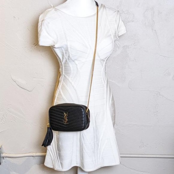 SOLD Saint Laurent Lou Monogram Ysl Camera Black Leather Crossbody Bag - Picture 7 of 7